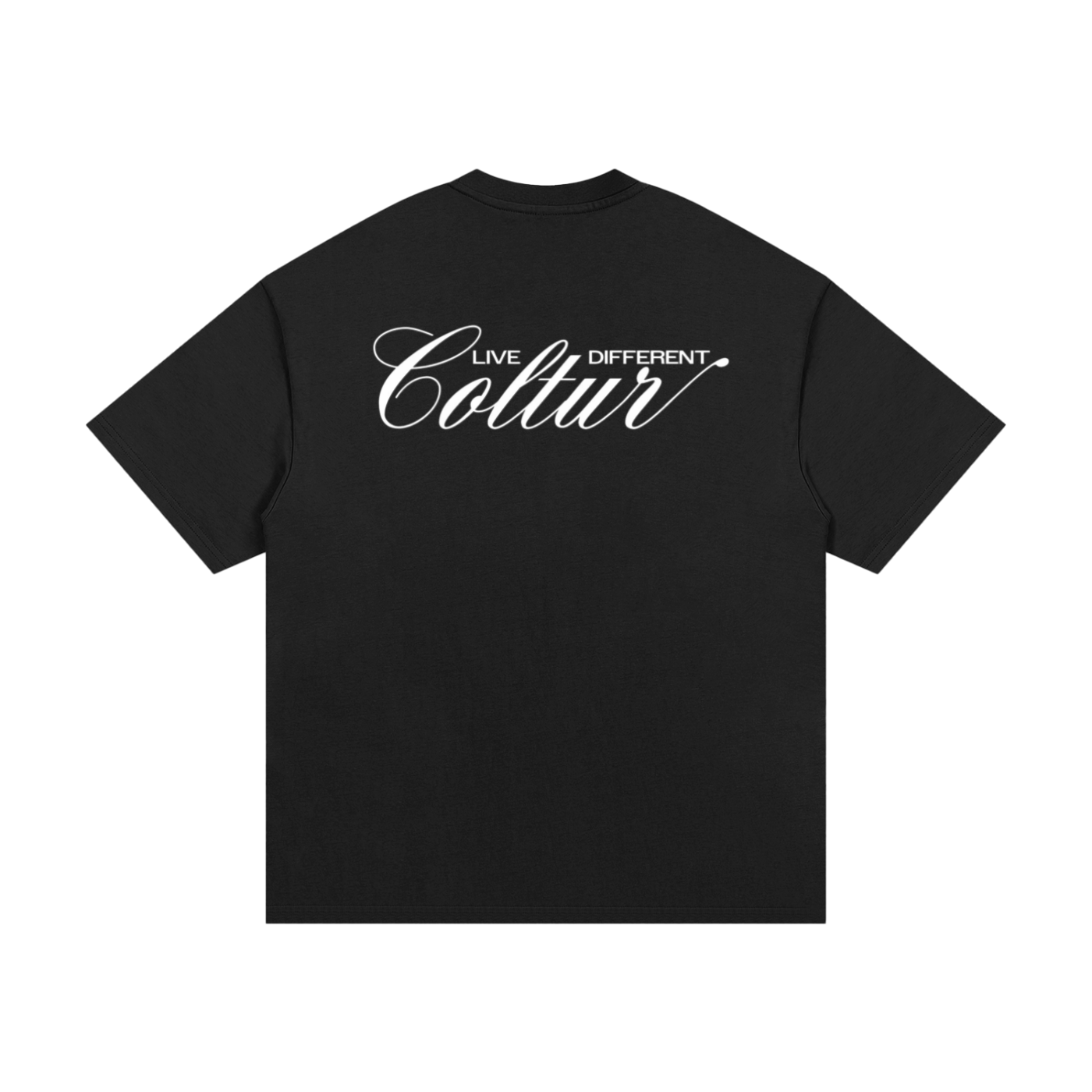 Coltur Black Oversized Tee