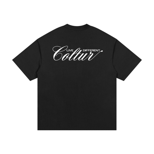 Coltur Black Oversized Tee