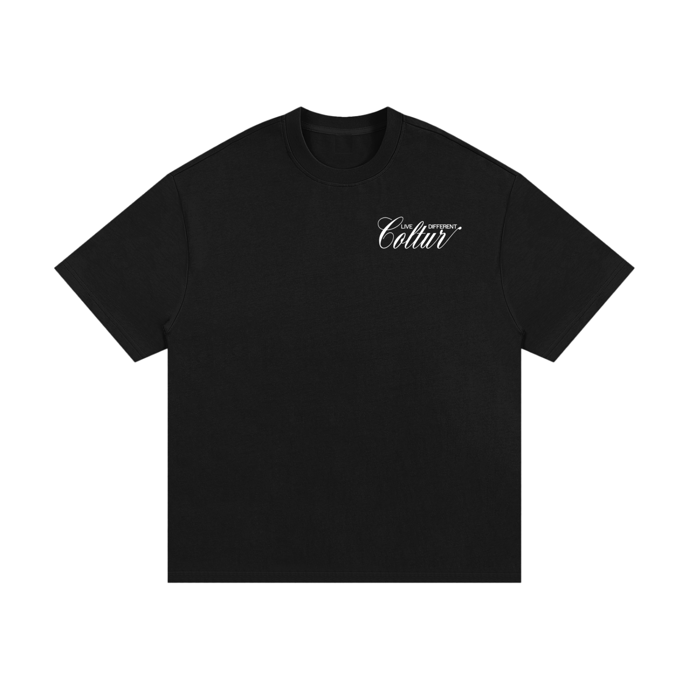 Coltur Black Oversized Tee